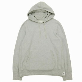 【中古】レイニングチャンプ REIGNING CHAMP プルオーバー フーディー パーカー 裏毛 ジャージー生地 フーデッド トレーナー カットソー M グレー メンズ 【ベクトル 古着】 240414