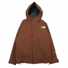 【中古】美品 ザノースフェイス THE NORTH FACE MOUNTAIN LIGHT JACKET マウンテン ライト ジャケット フーディー GORE-TEX ゴアテックス マウンテンパーカー ナイロン ロゴ 刺繍 フーデッド ジャンパー ブルゾン 上着 アウター M ダークオーク 茶 【ベクトル 古着】 240424