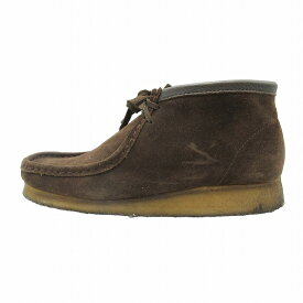 【中古】クラークスオリジナルズ clarks Originals WALLABEE BOOT ワラビー ブーツ 35402 スエード レザー クレープソール モカシン スリッポン シューズ 靴 8.5/26.5 茶 ブラウン メンズ 【ベクトル 古着】 240512