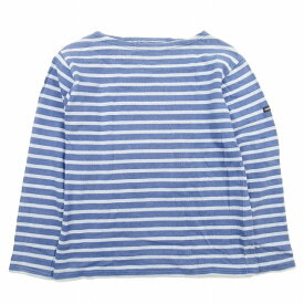 【中古】セントジェームス SAINT JAMES OUESSANT BORDER ウェッソン バスクシャツ ボーダー Tシャツ ボートネック 長袖 カットソー ロゴワッペン 0 ブルー系/レディース/BLM5 【ベクトル 古着】 240520