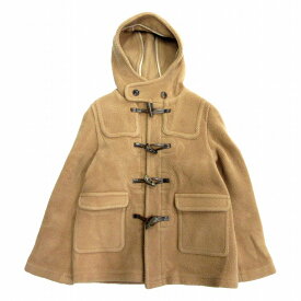 【中古】ビューティフルピープル beautiful people pile melton THE / a duffle coat パイルメルトン ダッフル コート ジャケット ロゴ 水牛トグル フーディー ウール 大人のための子供服 1060103454 サイズ130 ベージュ レディース キッズ 【ベクトル 古着】 231129