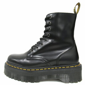 【中古】美品 ドクターマーチン DR.MARTENS "JADON" ジェイドン 8ホール ショート ブーツ シューズ 革靴 レザー サイドジップ 厚底 15265001 サイズUK5 24cm 黒 ブラック レディース 【ベクトル 古着】 240208