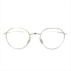 【中古】極美品 トムブラウン THOM BROWNE クラウンパント メガネ 伊達眼鏡 ボストン サングラス トリコロール チタン アイウェア TBX914-48-01 シルバー メンズ レディース 【ベクトル 古着】 240405