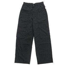 【中古】美品 24ss ベイシックス BASICKS ハートステッチ 刺繍 ナイロン ワイド カーゴ パンツ イージー ペインター Limonta リモンタ S 黒 ブラック メンズ 【ベクトル 古着】 250625
