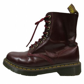 【中古】ドクターマーチン DR.MARTENS PASCAl AW006 8ホール ショートブーツ レースアップ レザー シューズ UK5 ボルドー/6▲B10 レディース 【ベクトル 古着】 231114