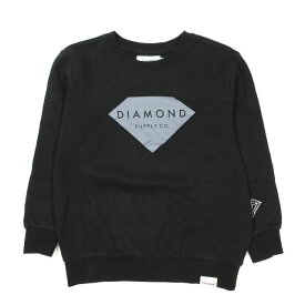 【中古】ダイヤモンドサプライ DIAMOND SUPPLY CO. スウェット トレーナー ロゴ クルーネック プルオーバー 長袖 ブラック M レディース 【ベクトル 古着】 231226