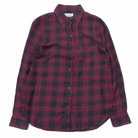 【中古】イザベル マラン エトワール ISABEL MARANT ETOILE コットン100％ ネルシャツ フランネル ブラウス 長袖 チェック カットソー 38 レッド ブラック/12▲B12 レディース 【ベクトル 古着】 240109