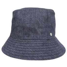 【中古】新品同様 HERMES エルメス デニム エデン バケット ハット 帽子 リネン セリエ ロゴ シルバー金具 サイズ56 インディゴブルー メンズ レディース Re：MODE ブランド古着のリモード