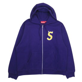 【中古】新品同様 Supreme シュプリーム 26ss Devil S Logo Zip Up Hooded Sweatshirt パーカー スウェット 裏起毛 フーディー XL パープル メンズ Re：MODE ブランド古着のリモード