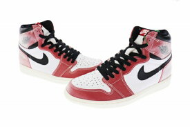 【中古】ナイキ NIKE ×Trophy Room トロフィー ルーム AIR JORDAN 1 RETRO HIGH OG SP Chicago エア ジョーダン レトロ ハイ シカゴ DA2728-100 26.5 レッド ホワイト ブランド古着ベクトル 中古☆AA★▲■ 210524 3000