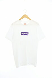 【中古】シュプリーム SUPREME 未発売 12AW Purple Box Logo Tee パープル ボックス ロゴ プリント 半袖 Tシャツ M 白 ホワイト ブランド古着ベクトル 中古 ☆AA★ 220711/107 メンズ