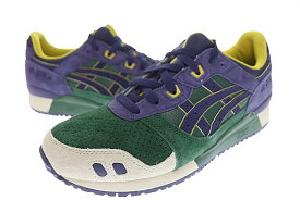 【中古】アシックス asics 海外限定 GEL-LYTE III Academic Scholar Pack ゲルライト 3 アカデミック スカラー パック 1201A526-300 27.5 緑 紫 グリーン パープル ブランド古着ベクトル 中古 ▲■ 231116 メンズ