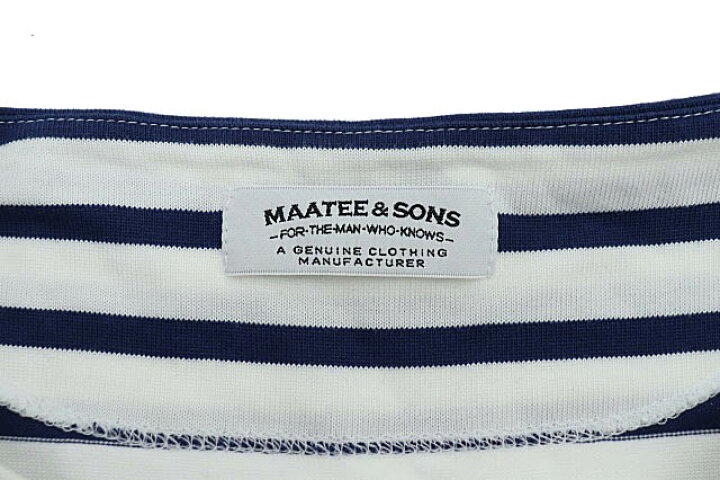 楽天市場】【中古】MAATEE&SONS マーティーアンドサンズ L/S BOAT NECK 