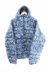 【中古】シュプリーム SUPREME 22AW Micro Down Half Zip Hooded Pullover ペイズリー柄 マイクロ ダウン ハーフジップ プルオーバー ジャケット XL ブルー ブランド古着ベクトル 中古☆AA★231215 メンズ