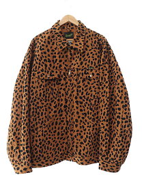 【中古】ワコマリア WACKO MARIA ×Wrangler ラングラー 21AW Leopard Zip Up Blouson レオパード ヒョウ柄 ジップ アップ ブルゾン ジャケット WS9260 XL 茶 ブラウン ブランド古着ベクトル 中古 240226 メンズ