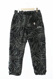 【中古】アベイシングエイプ A BATHING APE LAYERED LINE CAMO TRACK PANTS レイヤード ライン カモ柄 トラック パンツ 001PTJ801007M M マルチカラー ブランド古着ベクトル 中古●240318 メンズ