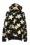 【中古】アベイシングエイプ A BATHING APE BAPESTA FULL ZIP HOODIE ベイプスター フルジップ パーカー L ブラック ゴールド ブランド古着ベクトル 中古240329 メンズ