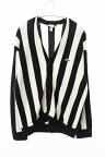 【中古】シュプリーム SUPREME × LACOSTE ラコステ 19AW Stripe Cardigan ストライプ カーディガン S ブラック ホワイト ブランド古着ベクトル 中古☆AA★240425 メンズ