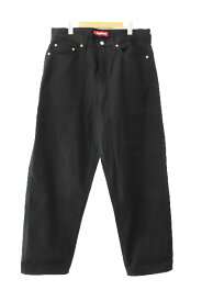 【中古】シュプリーム SUPREME 25SS Rigid Baggy Selvedge Jean リジッド バギー セルビッジ ジーンズ ワイド デニム パンツ 32 黒 ブラック ブランド古着ベクトル 中古☆AA★250611 メンズ