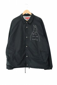 【中古】シュプリーム SUPREME 22SS Gummo Coaches Jacket 刺繍 ガンモ コーチ ジャケット XL 黒 ブラック ブランド古着ベクトル 中古☆AA★260122 メンズ