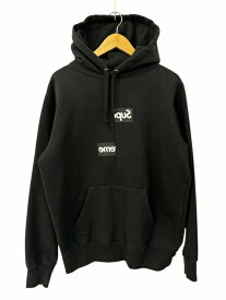 【中古】シュプリーム SUPREME × COMME des GARCONS コムデギャルソン 18AW Split Box Logo Hooded Sweatshirt スプリット ロゴ スウェット パーカー M 黒 ブラック ブランド古着ベクトル 中古☆AA★260225 メンズ