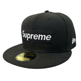 【中古】シュプリーム SUPREME ×NEWERA ニューエラ 21SS Champions Box Logo Cap チャンピオンズ ボックス ロゴ刺繍 ベースボール キャップ 帽子 7 3/8 黒ブラック ブランド古着ベクトル 中古☆AA★▲260522 メンズ