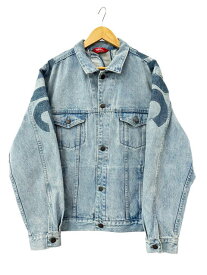 【中古】シュプリーム SUPREME 22ss Inset Logo Denim Trucker Jacket Washed Blue インセット ロゴ デニム トラッカー ジャケット ジージャン XL 青ブルー ブランド古着ベクトル 中古☆AA★260520 メンズ