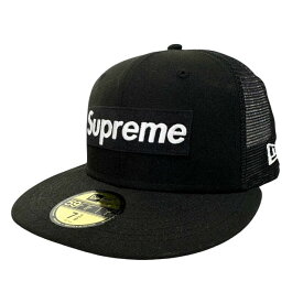 【中古】シュプリーム SUPREME ×NEWERA ニューエラ 24SS Box Logo Mesh Back Black ボックス ロゴ刺繍 メッシュ バック ベースボール キャップ 帽子 黒ブラック ブランド古着ベクトル 中古☆AA★▲260524 メンズ