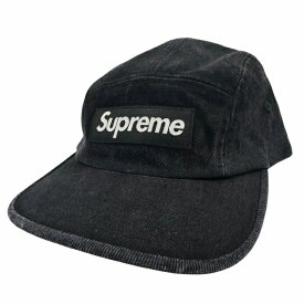 【中古】シュプリーム SUPREME 25SS Denim Camp Cap ロゴ デニム キャンプ キャップ 黒 ブラック ブランド古着ベクトル 中古☆AA★▲260529 メンズ