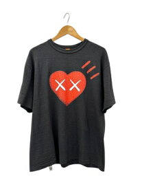 【中古】ヒューマンメイド HUMAN MADE × KAWS カウズ T-SHIRT BLACK プリント 半袖 Tシャツ 2XL 黒 ブラック ブランド古着ベクトル 中古260802 メンズ