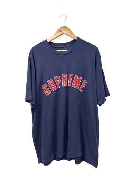 【中古】シュプリーム SUPREME 24SS Cracked Arc S/S Top Tee Navy ロゴ プリント 半袖 Tシャツ L ネイビー ブランド古着ベクトル 中古☆AA★260908 メンズ