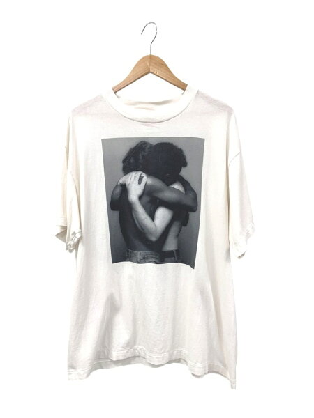 【中古】セントマイケル SAINTMICHAEL 25SS Robert Mapplethorpe ロバート メイプルソープ プリント 半袖 Tシャツ EMBRACE MT_SS TEE SM-HR8-0000-C20 M 白 ホワイト ブランド古着ベクトル 中古☆AA★260908 メンズ
