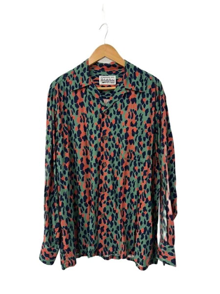 【中古】ワコマリア WACKO MARIA 22AW LEOPARD OPEN COLLAR SHIRT レオパード柄 オープンカラー シャツ M マルチカラー ブランド古着ベクトル 中古260909 メンズ