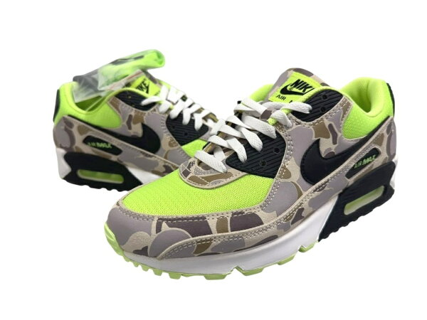 【中古】ナイキ NIKE Air Max 90 Green Camo エアマックス90 グリーンカモ CW4039-300 27 マルチカラー ブランド古着ベクトル 中古▲■260909 メンズ