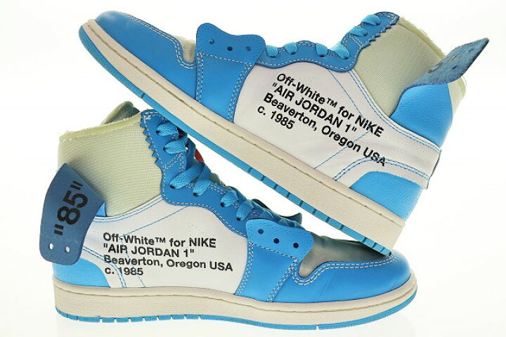 楽天市場】【中古】ナイキ NIKE AIR JORDAN 1 × OFF-WHITE NRG UNC 