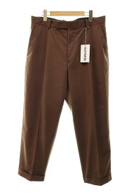 【中古】ワコマリア WACKO MARIA 22AW PLEATED TROUSERS ／D-BROWN スラックス パンツ XXL 【ブランド古着ベクトル】231209● メンズ 【ベクトル 古着】 231209