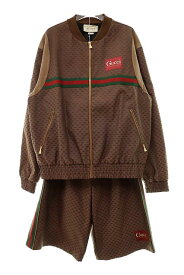 【中古】グッチ GUCCI 20SS miniGG ジップアップ ジャケットセットアップ ショーツ【ブランド古着ベクトル】240102☆AA★ メンズ 【ベクトル 古着】 240102