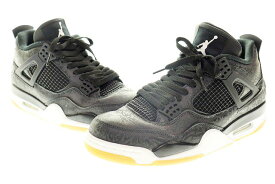 【中古】ナイキ NIKE AIR JORDAN 4 RETRO SE LASER BLACK GUM 26.5cm CI1184-001 エア ジョーダン レトロ レーサーブラック 【ブランド古着ベクトル】240121 メンズ 【ベクトル 古着】 240123