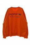 【中古】シュプリーム SUPREME 23AW NYC Crewneck クルーネックスウェット XL オレンジ【ブランド古着ベクトル】240424☆AA★ メンズ 【ベクトル 古着】 240424