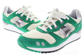 【中古】アシックス asics × AWAKE NY GEL LYTE 3 OG GREEN TAMBOURINE 26cm 1201A568-100 アウェイク ニューヨーク ゲルライト グリーン 【ブランド古着ベクトル】240518 メンズ 【ベクトル 古着】 240518