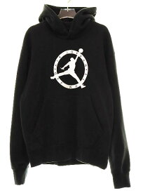 【中古】ナイキ NIKE × OFF‐WHITE 21AW JORDAN BRAND AS M J OW HOODIE BLACK Mサイズ DM0060-010 オフホワイト コラボ ジョーダン フーディ パーカー ブラック 黒 刺繍【ブランド古着ベクトル】241025 メンズ 【ベクトル 古着】 241029