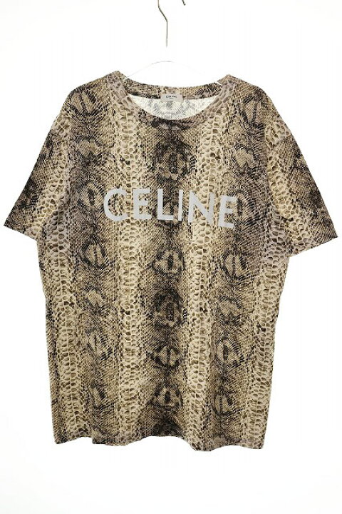 楽天市場】【中古】セリーヌ CELINE 22SS SERPENT PYTHON PRINT LOGO 