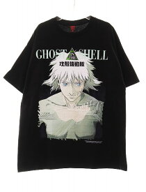 【中古】ギークスルー GEEKS RULE × 攻殻機動隊 TEE BLACK XLサイズ 半袖 Tシャツ カットソー ブラック 黒 【ブランド古着ベクトル】250207 メンズ 【ベクトル 古着】 250207