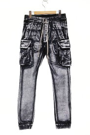 【中古】リックオウエンス Rick Owens DRKSHDW 21AW MASTODON CARGO SIZES DU02A3386-SWF マストドン カーゴ パンツ コーティング加工 【ブランド古着ベクトル】☆AA★250130 メンズ 【ベクトル 古着】 250130
