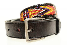 【中古】シュプリーム SUPREME 12SS BEADED BELT RED L/XL ビーデッド ベルト ビーズ レザー ネイティブ アメリカン メキシコ レッド 【ブランド古着ベクトル】☆AA★●▲250415 メンズ 【ベクトル 古着】 250415
