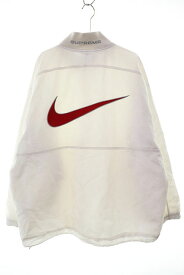 【中古】シュプリーム SUPREME × NIKE 24SS RIPSTOP PULLOVER WHITE XL FQ0340-030 ナイキ リップストップ プルオーバー ハーフジップアップ ナイロンジャケット ホワイト 【ブランド古着ベクトル】☆AA★250323 メンズ 【ベクトル 古着】 250323