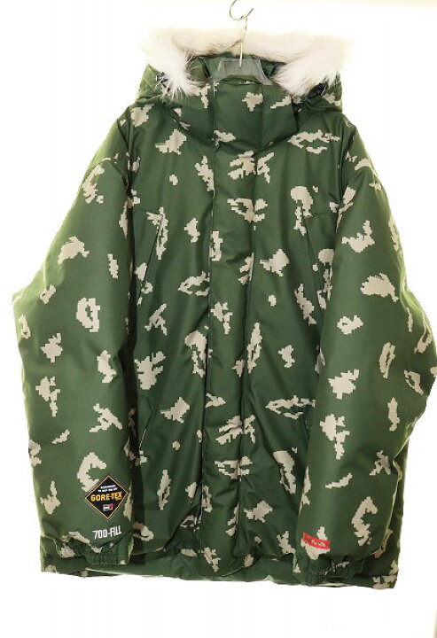 【中古】シュプリーム SUPREME 21AW GORE-TEX 700-FILL DOWN PARKA OlLIVE RUSSIAN CAMO L ☆AA★250719