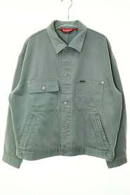 【中古】シュプリーム SUPREME 24SS DENIM CHORE TRUCKER JACKET M チョア トラッカー デニム ジャケット ライトグリーン 【ブランド古着ベクトル】☆AA★250511 メンズ 【ベクトル 古着】 250511