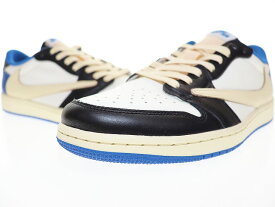 【中古】ナイキ NIKE × TRAVIS SCOTT × FRAGMENT DESIGN AIR JORDAN 1 LOW OG SP 2021 27.5cm DM7866-140 AJ1 トラヴィス スコット フラグメント エア ジョーダン ロー 【ブランド古着ベクトル】☆AA★▲■250625 メンズ 【ベクトル 古着】 250625
