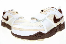 【中古】ナイキ NIKE ZOOM FIELD JAXX WHITE AND LIGHT CHOCOLATE 2025 26cm TRAVIS SCOTT HQ3073-100 ズーム フィールド ジャックス トラヴィス スコット ホワイト アンド ライト チョコレート 【ブランド古着ベクトル】▲■250512 メンズ 【ベクトル 古着】 250512